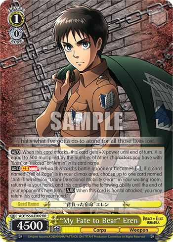"My Fate to Bear" Eren